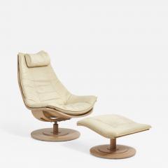 Nelo Flight High Swedish Chair and Ottoman Designed by Takashi Okamura - 2090358