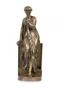 Neo Classic Silver Plated Greek Woman - 4322486