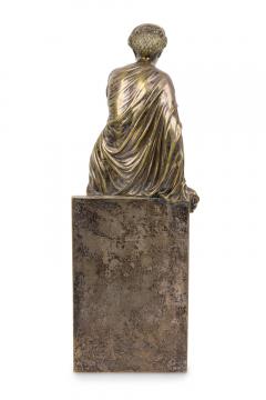 Neo Classic Silver Plated Greek Woman - 4322488