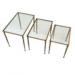 Neo Classical Brass Nesting Tables 1960 - 4314395