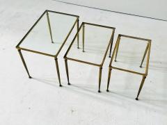 Neo Classical Brass Nesting Tables 1960 - 4314397