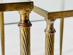 Neo Classical Brass Nesting Tables 1960 - 4314398