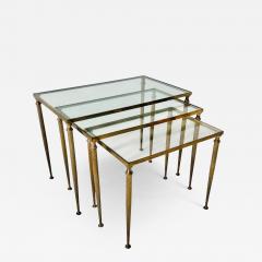 Neo Classical Brass Nesting Tables 1960 - 4319204