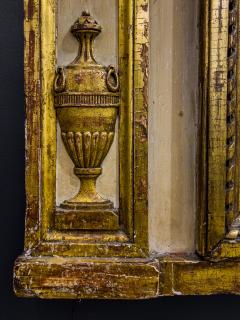 Neo Classical Carved Trumeau over Mantle Mirror - 4347826