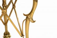 Neo Pompeian Brass and Marble Gueridon Table with Leopard Masks - 4501224