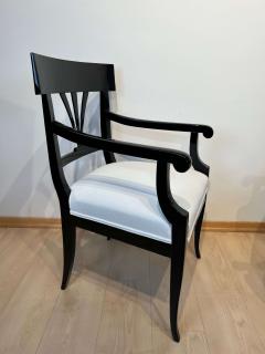 Neoclassical Biedermeier Armchair Black Lacquer South Germany circa 1900 - 2615580
