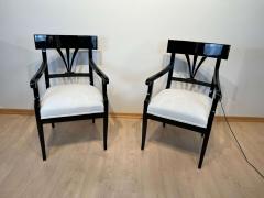 Neoclassical Biedermeier Armchair Black Lacquer South Germany circa 1900 - 2615582