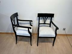 Neoclassical Biedermeier Armchair Black Lacquer South Germany circa 1900 - 2615584