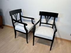 Neoclassical Biedermeier Armchair Black Lacquer South Germany circa 1900 - 2615585