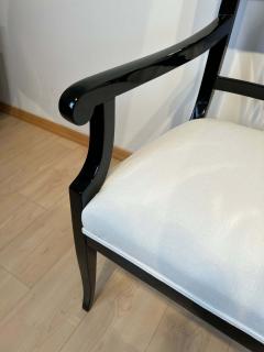 Neoclassical Biedermeier Armchair Black Lacquer South Germany circa 1900 - 2615590