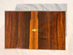 Neoclassical Biedermeier Box Rosewood Veneer Brass Inlays England circa 1830 - 4107022