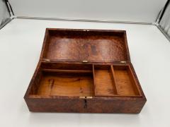 Neoclassical Biedermeier Box Walnut Roots Wood France circa 1820 - 2355295