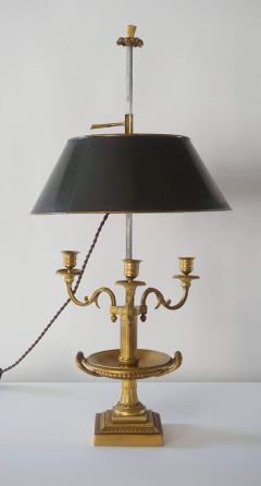 Neoclassical Bronze Bouillotte Lamp - 887199