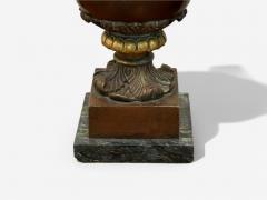 Neoclassical Bronze Marble Table Top Urns France 1920s - 4231564