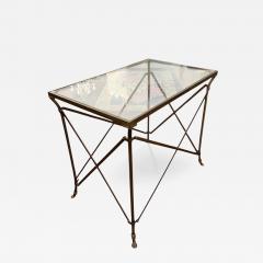 Neoclassical Bronze and Glass Empire style Occasional Table - 4207892