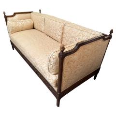 Neoclassical Carved Italian Walnut Daybed Sofa Settee - 4299247