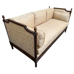Neoclassical Carved Italian Walnut Daybed Sofa Settee - 4299248