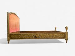 Neoclassical Clayed Gilt Carved Wood Twin Bedframe France 1900s - 4334607