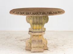 Neoclassical Concrete Garden Dining Table France 1960s - 3943425