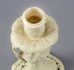 Neoclassical Creamware Candlestick with Twisted Handles - 1606495