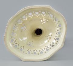 Neoclassical Creamware Candlestick with Twisted Handles - 1606497