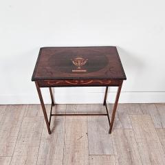 Neoclassical Dutch Side Table Inlaid with Mixed Woods circa 1840 - 3392345