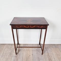 Neoclassical Dutch Side Table Inlaid with Mixed Woods circa 1840 - 3392346