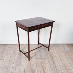 Neoclassical Dutch Side Table Inlaid with Mixed Woods circa 1840 - 3392347