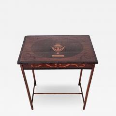 Neoclassical Dutch Side Table Inlaid with Mixed Woods circa 1840 - 3393752