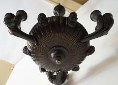 Neoclassical English Regency Bronze Chandelier - 1156417