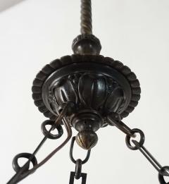 Neoclassical English Regency Bronze Chandelier - 1156418