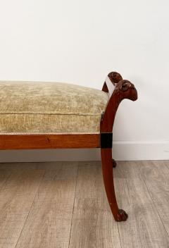 Neoclassical Fainting Couch in Ebony and Walnut circa 1800 - 2437149