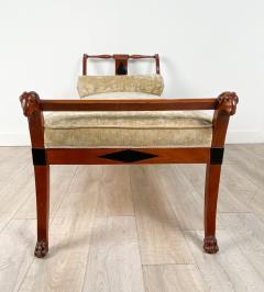 Neoclassical Fainting Couch in Ebony and Walnut circa 1800 - 2437152