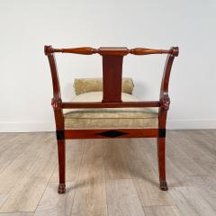 Neoclassical Fainting Couch in Ebony and Walnut circa 1800 - 2437156