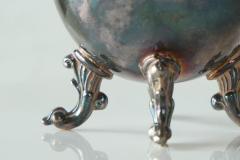 Neoclassical Footed Bowl or Vase in Patinated Silver Plated Copper - 4582687