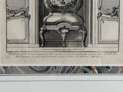 Neoclassical Four Framed Architectural Drawings of French Interiors 20th c  - 4704037
