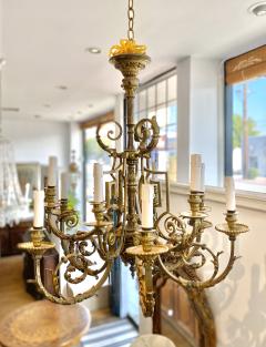 Neoclassical Gilt Bronze Chandelier Circa 1850 - 1786071