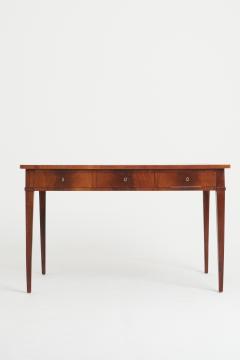 Neoclassical Mahogany Leather Top Desk - 3066064