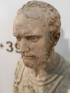 Neoclassical Marble Bust of a Roman General - 4310557