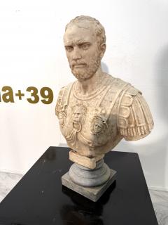 Neoclassical Marble Bust of a Roman General - 4310559