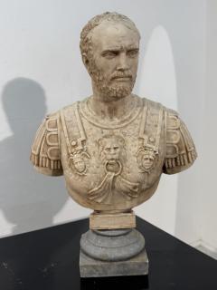 Neoclassical Marble Bust of a Roman General - 4310562