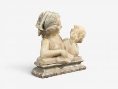 Neoclassical Marble Statue Mother and Daughter France 1910s - 4610242