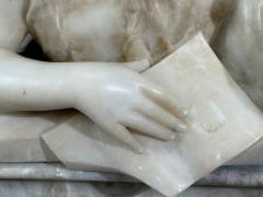 Neoclassical Marble Statue Mother and Daughter France 1910s - 4610246