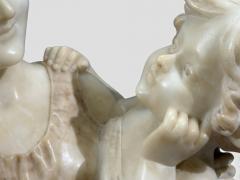 Neoclassical Marble Statue Mother and Daughter France 1910s - 4610247