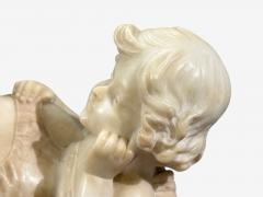 Neoclassical Marble Statue Mother and Daughter France 1910s - 4610248