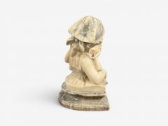 Neoclassical Marble Statue Mother and Daughter France 1910s - 4610250