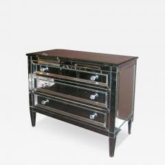 Neoclassical Modern 3 Drawer Beveled Mirrored Dresser - 3098946