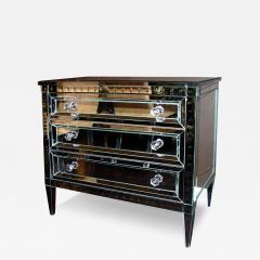 Neoclassical Modern 3 Drawer Beveled Mirrored Dresser - 3117051