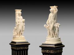 Neoclassical Mother and Children Marble Sculptures Italy 1920s - 4103137