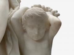 Neoclassical Mother and Children Marble Sculptures Italy 1920s - 4103139